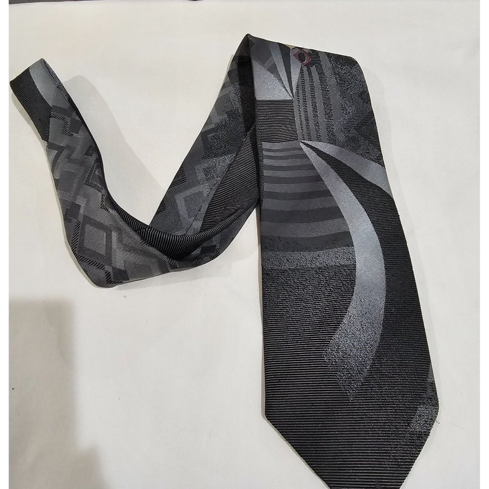 Wembly Geometric‎ Gray Men's Tie